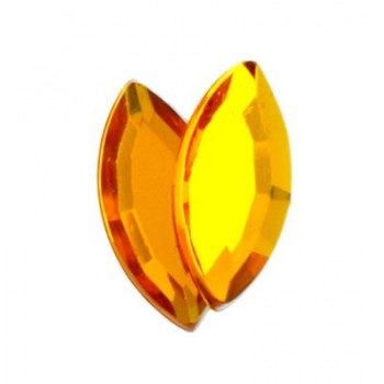 Navetta Acrilico Sfaccettata Marigold 15x7mm