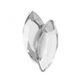 Navetta Acrilico Sfaccettata Crystal 15x7mm