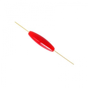 Ovalina Acrilico Opaque Red 19x6mm