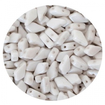 Perline Kite White Luster 9x5mm