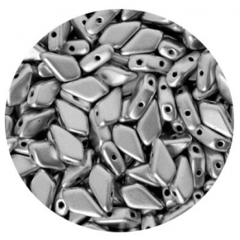 Perline Kite Alluminium Silver 9x5mm