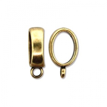 Componente Per Regaliz 10x7mm Ottone Anticato Con Gancio19mm