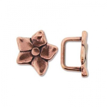 Componente Per Regaliz 10x7mm Copper Plated Fiore 16mm