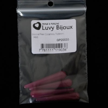 Goccia Plexi Ciclamino 7x38mm