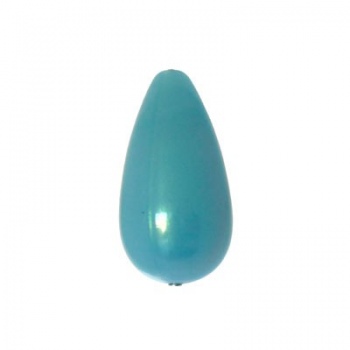 Goccia Plexi Turchese Scuro 14x26mm