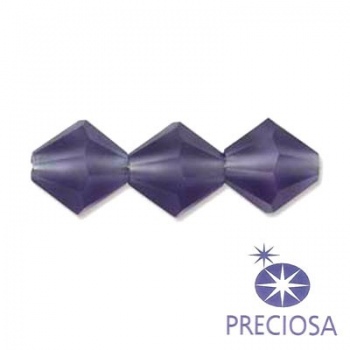 Bicono Preciosa Matte Tanzanite 6mm