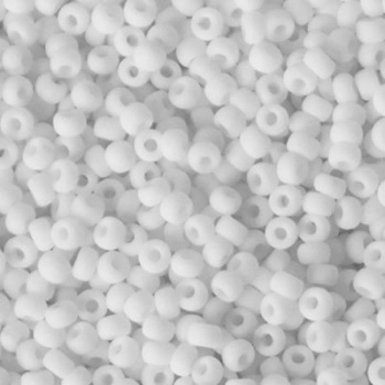 Perline Rocailles Miyuki 8/0 Matte Opaque White