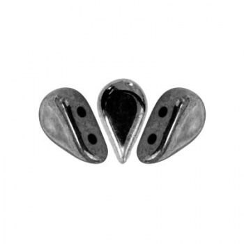 Perline Amos® par Puca®-Jet Hematite-8x5mm