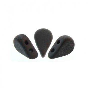 Perline Amos® par Puca®-Matte Jet -8x5mm