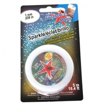 Filo Elastico Stretch Magic Sparkle Silver 1mm