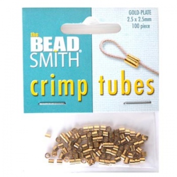 Schiaccini Tubo Dorati 2,5mm