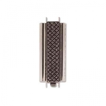 Chiusura a Connettore Argentata Anticata 30x12mm