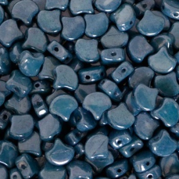 Perline Ginko Beads Chalk Blue Luster 7,5x7,5mm