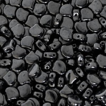 Perline Ginko Beads Gunmetal 7,5x7,5mm