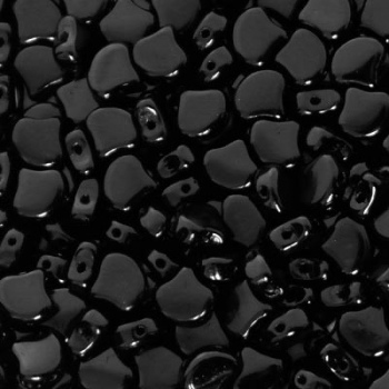 Perline Ginko Beads Jet 7,5x7,5mm