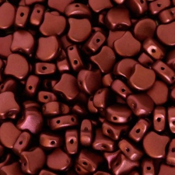 Perline Ginko Beads Bronze Fire Red 7,5x7,5mm