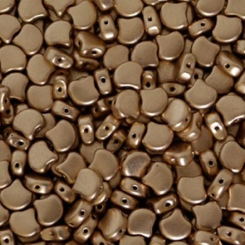 Perline Ginko  Crystal Bronze Pale Gold 7,5x7,5mm