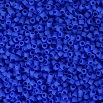 Perline Delica Miyuki 11/0 Matte Opaque Cyan Blue