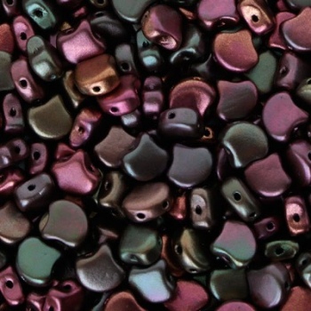 Perline Ginko Beads Violet Rainbow 7,5x7,5mm