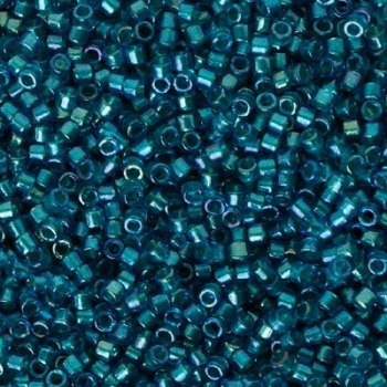 Perline Delica Miyuki 11/0 Emerald Lined Aqua AB