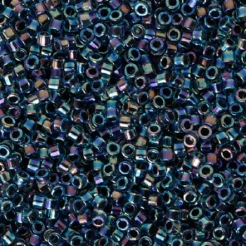 Perline Delica Miyuki 11/0 Lined Blue AB