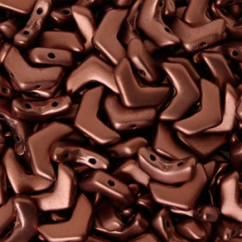 Perline Chevron Duo Bronze Copper 10x4mm