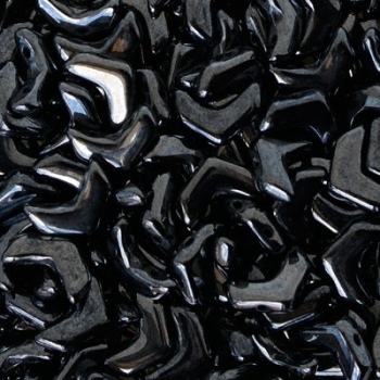 Perline Chevron Duo Gunmetal 10x4mm