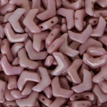 Perline Chevron Duo Chalk Red Luster 10x4mm
