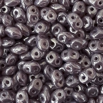 Perline Superduo 2.5x5mm Opal Violet White Luster