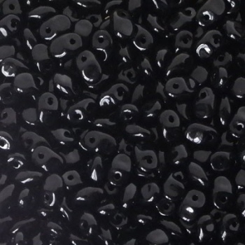 Perline Superuno 2,5x5mm Opaque Jet