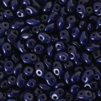 Perline Superduo 2,5x5mm opaque navy blue
