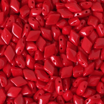 Perline Gemduo Opaque Coral Red 8x5mm