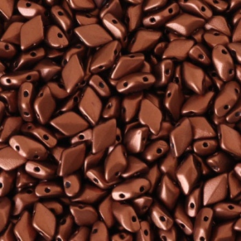 Perline Gemduo Bronze Fire Red 8x5mm