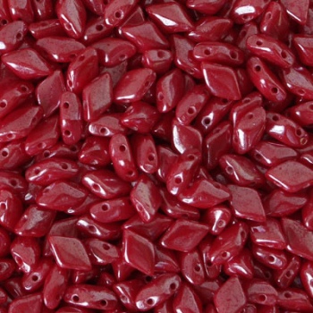 Perline Gemduo Luster Coral Red 8x5mm
