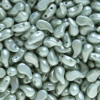 Perline Zoliduo Green Luster Lato Sinistro 8x5mm