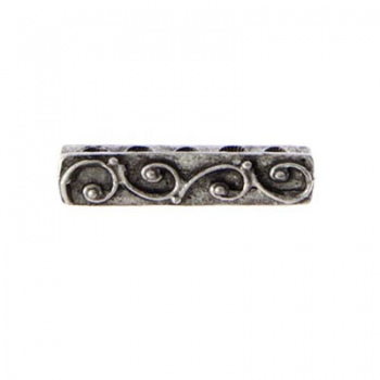 Distanziatore Barra 5 Fori Argentato Anticato 20mm