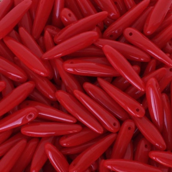 Perline Thorn Opaque Red Alabaster 5x16mm