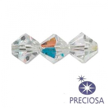 Bicono Preciosa Crystal AB 3mm