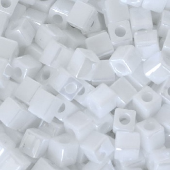 Perline Cubi Miyuki 4mm Square White
