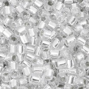 Perline Delica Miyuki 8/0 Transparent Crystal AB