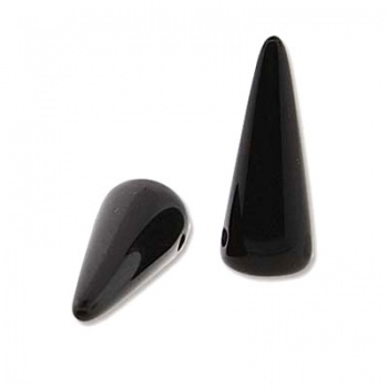 Perline Spikes Jet 17x7mm