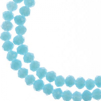 Rondella Cinese Glass 4x3mm Opaque Blue