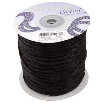 Cordoncino Coda di Topo Black 2mm