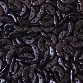 Crescent-Metallic-Suede Dark Plum-10x3mm