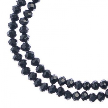 Rondella Cinese Glass 2,5x1,5mm Jet