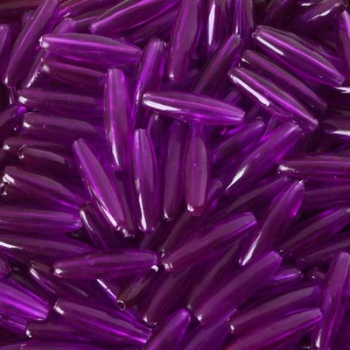 Ovalina Acrilico Transparent Dark Amethyst 19x6mm