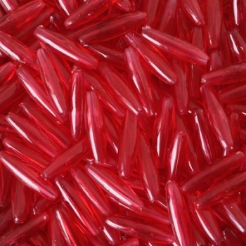 Ovalina Acrilico Transparent Raspberry 19x6mm
