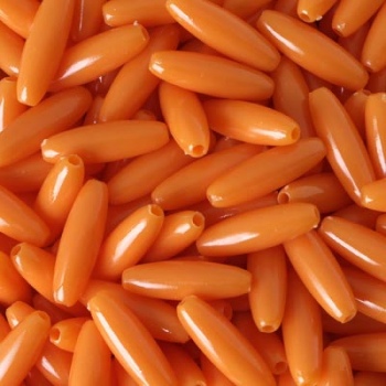 Ovalina Acrilico Opaque Orange 19x6mm