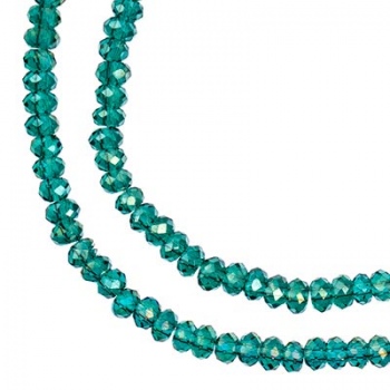 Rondella Cinese Glass 2,5x1,5mm Dark Green AB