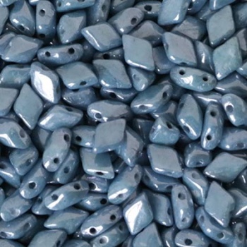 Perline Gemduo Chalk Blue Luster 8x5mm